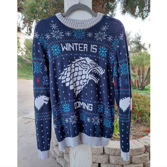 Game Of Thrones Winter is Coming Christmas Sweater. - Picture 1 of 3